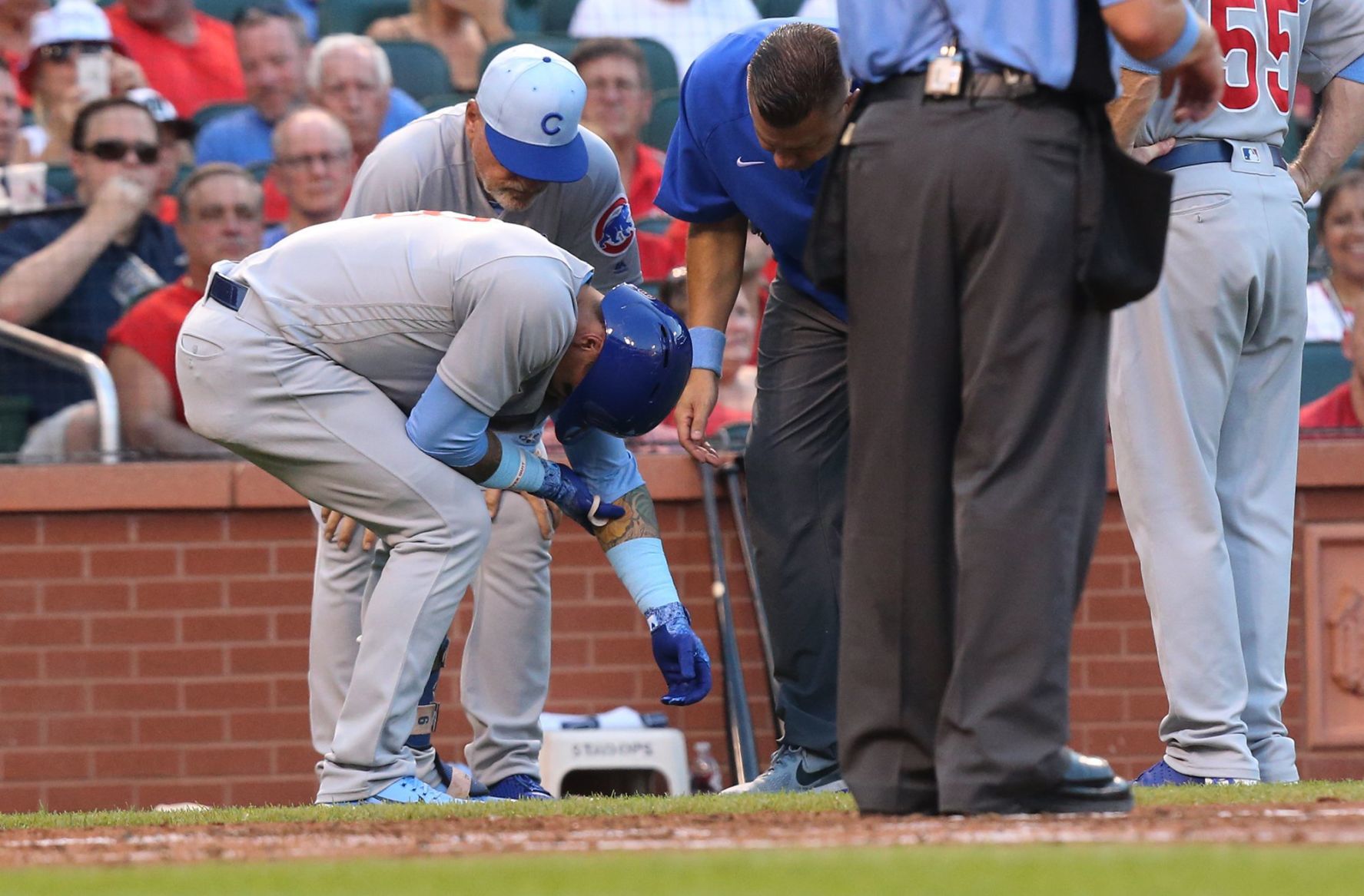Cards and Cubs battle in the hot series finale Sunday night